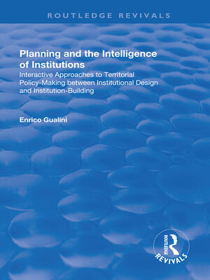 cover image of Planning and the Intelligence of Institutions